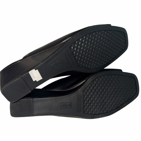 Aerosoles Womens HeelRest Black Slip On Open Toe Size 9M - Picture 7 of 8